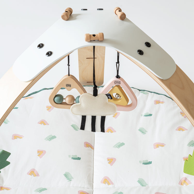 By Sofie Little Hoppa® 2-in-1 Rainbow Rain. Baby Gym & Bouncer.